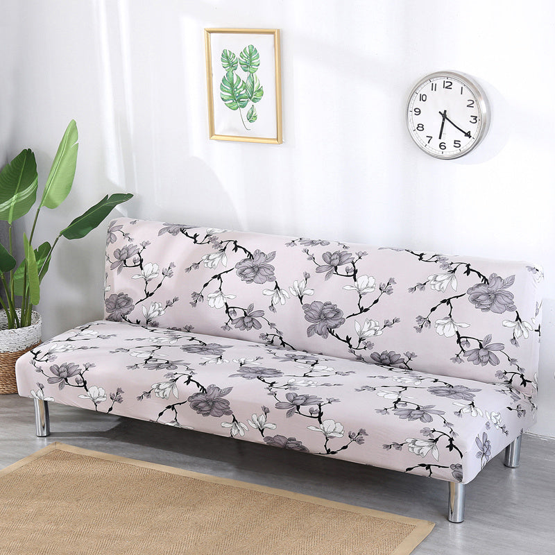 No armrest folding sofa bed cover