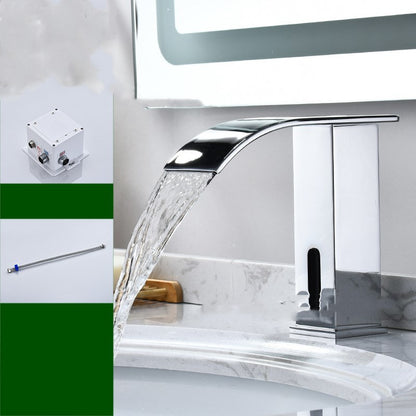 Induction infrared automatic faucet