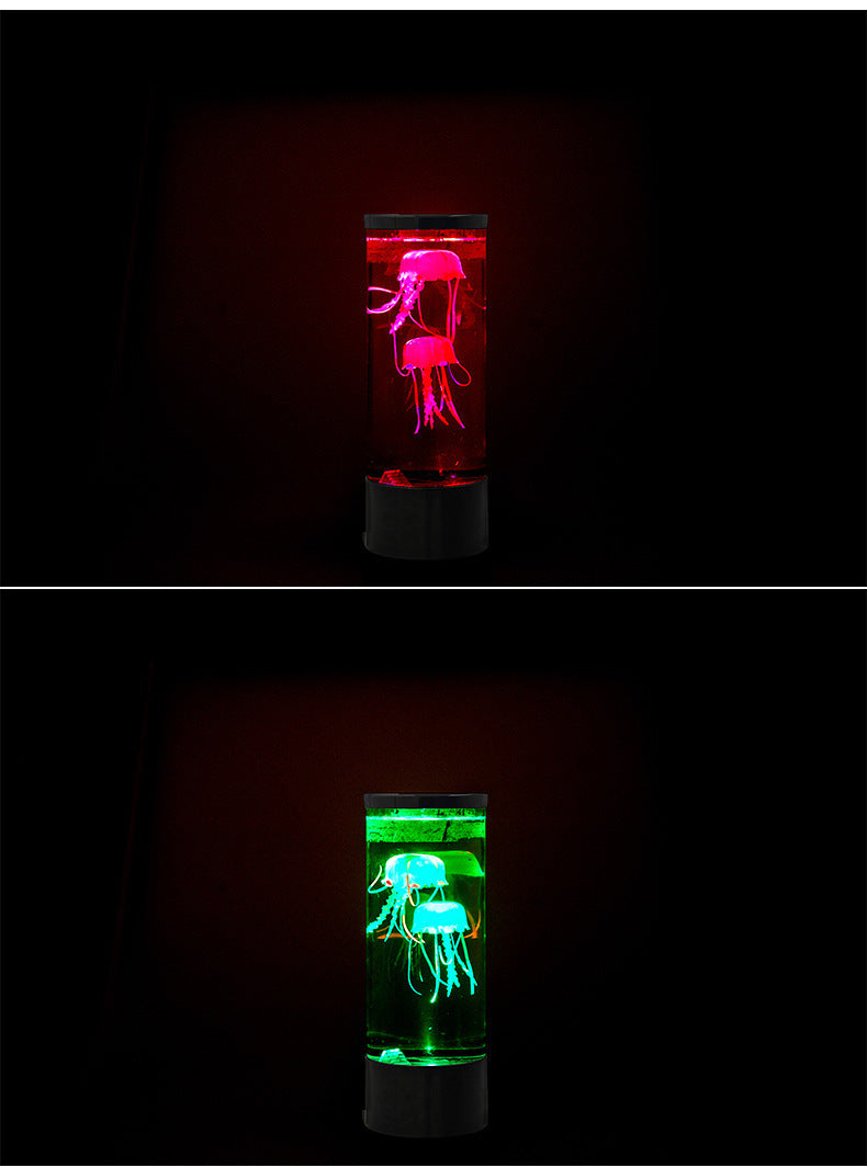 Luz LED nocturna de medusas con carga USB para niños, lámpara de noche que cambia de Color, relajante, mesa de escritorio, lámparas LED, regalo de Navidad para niños