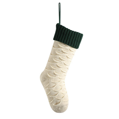 Sac cadeau de Noël Chaussettes décoratives Décoration suspendue tricotée