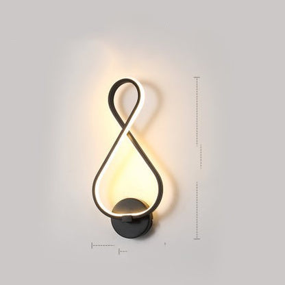 Lampe murale led nordique minimaliste, lampe de chevet pour chambre à coucher