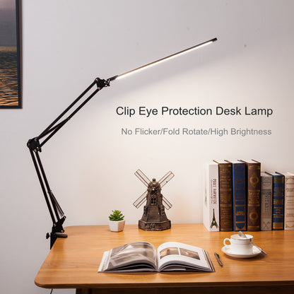 Long Arm Folding Rotating Clip-type Table Lamp