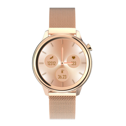 Reloj inteligente de moda para mujer, frecuencia cardíaca, presión arterial, reloj deportivo multifuncional, resistente al agua para hombres y mujeres