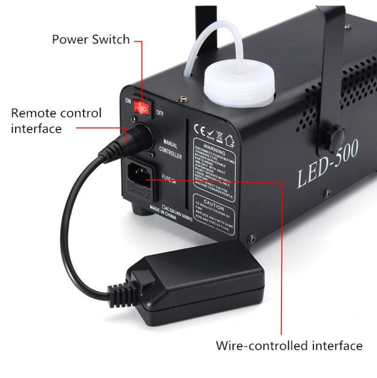 Nueva máquina de humo LED 500W con mando a distancia