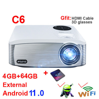 New Smart Android Electronic School Shape HD 1080P 4K Projector