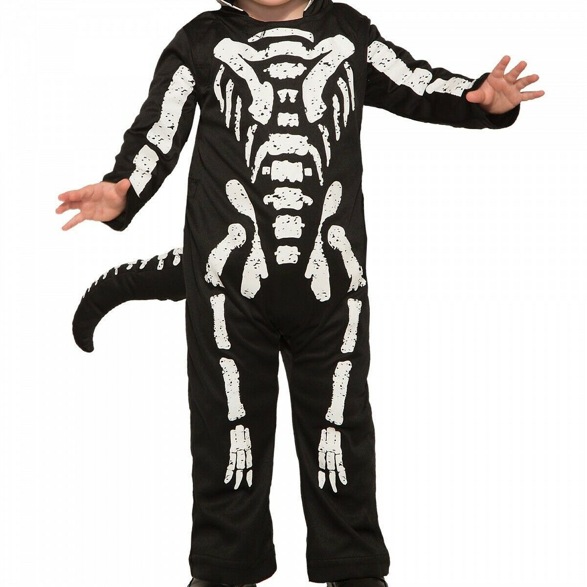 Costume d'Halloween pour enfants, déguisement effrayant de squelette