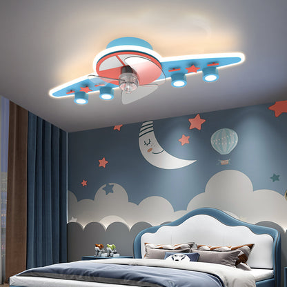 Le ventilateur allume l'intelligence de plafond de chambre d'enfants