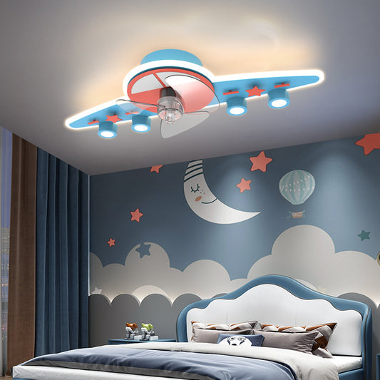 Ventilador Luces Habitación Infantil Techo Inteligencia