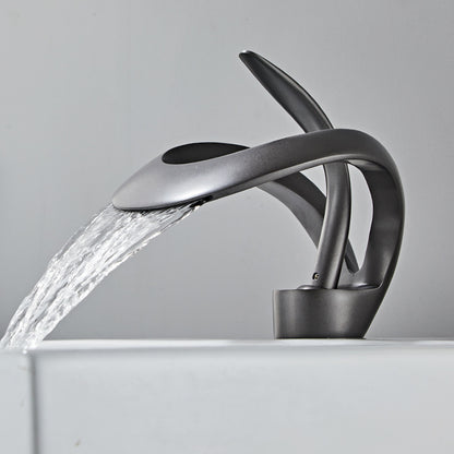 Creative Personality Waterfall Washbasin Faucet Hot And Cold