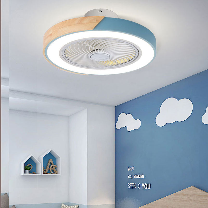 Lampe à suspension avec ventilateur électrique invisible