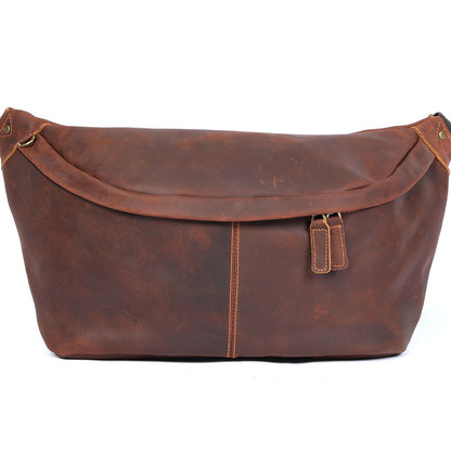 Vintage Casual Cowhide Chest Bag