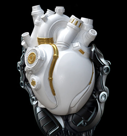 Cyber Punk Simulation Heart Vase Ornament Creative Technology Halloween Home Decor