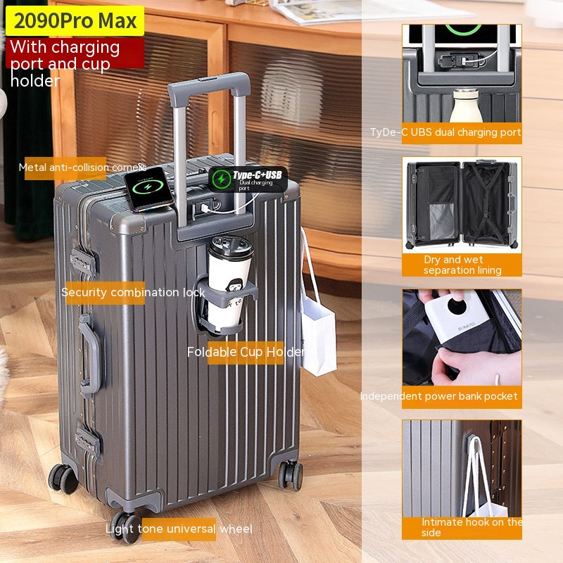 Cup Holder Luggage Universal Wheel Female