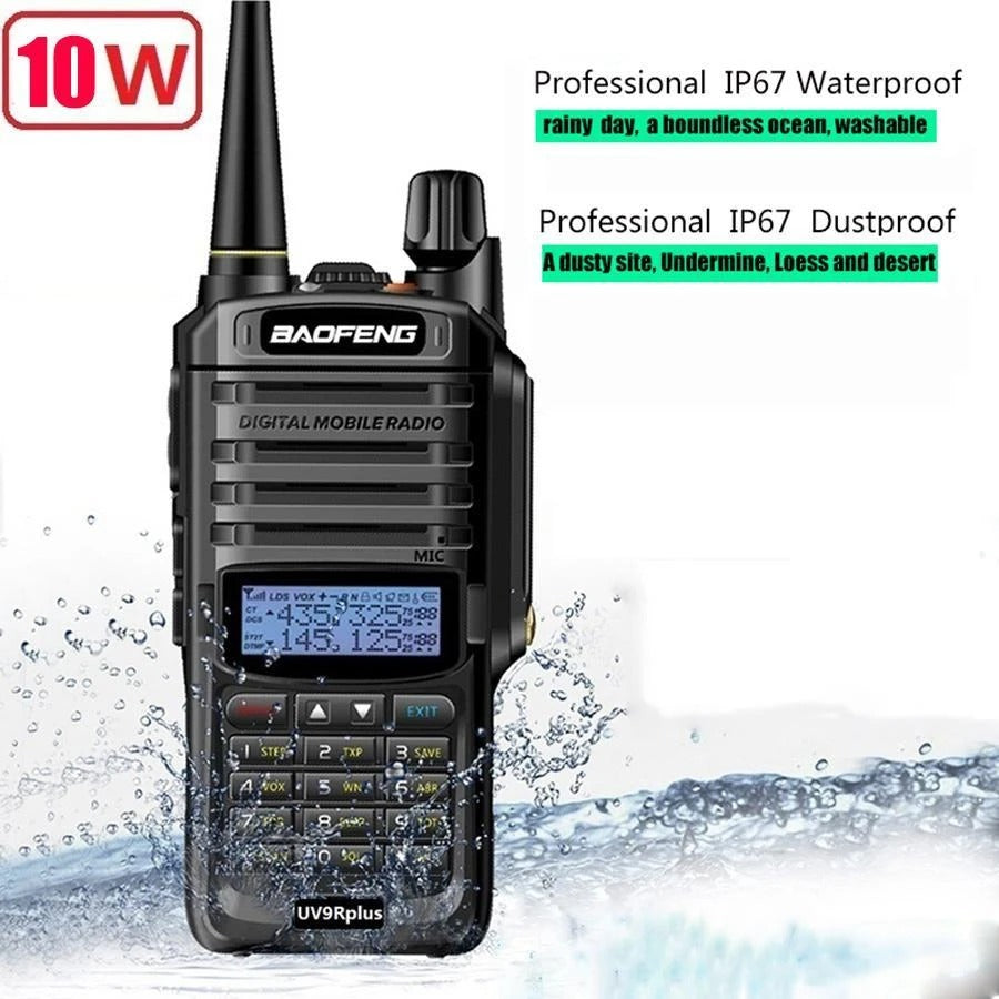 Intercomunicador marino de dos etapas UV-9RPlus resistente al agua 15W UHF VHF