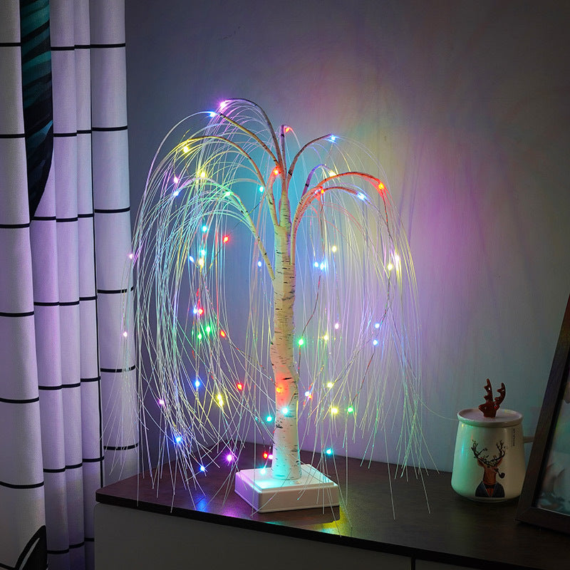 Lampe Led en saule, décoration de scène de fête de noël, maison