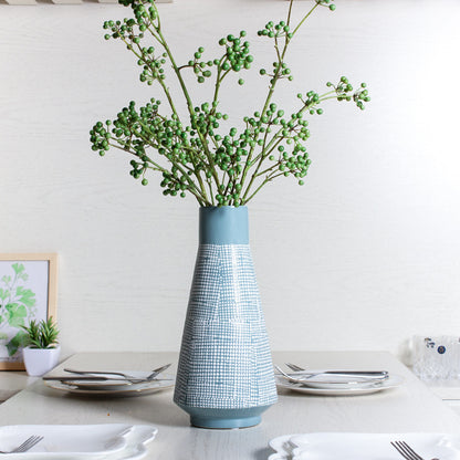 Florero de cerámica de estilo nórdico, artesanía, decoración del hogar