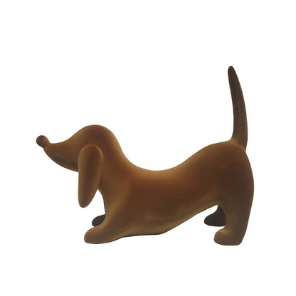 Modern Simple Flocking Puppy Decoration