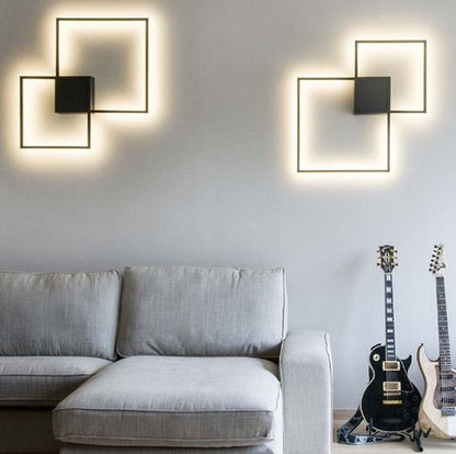 Aplique de pared con forma LED de línea geométrica simple