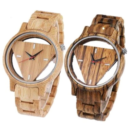 Nueva mesa de madera creativa reloj de madera de moda hueca