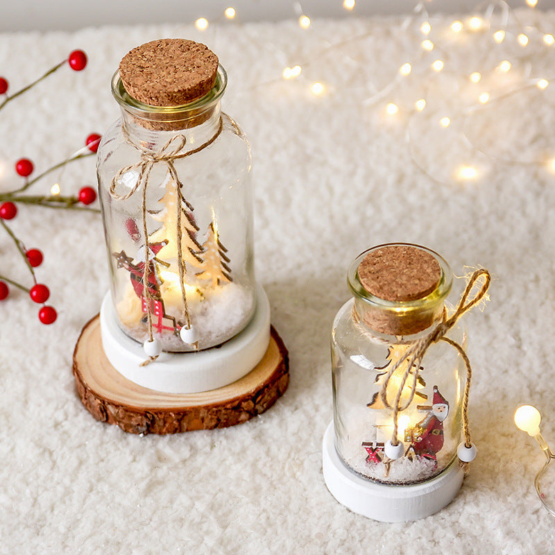 Christmas Day atmosphere snow bottle wish bottle