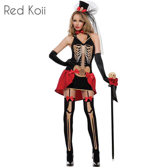 Costume de cosplay d'Halloween squelette