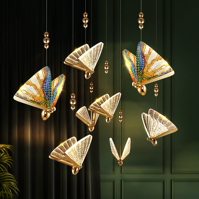 Butterfly Chandelier Bedside Enamelled Dining Hall Staircase