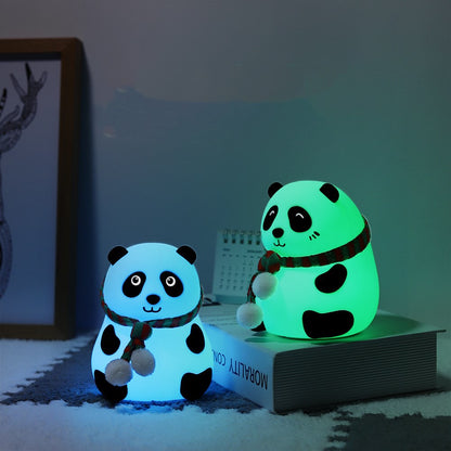 Luz nocturna de silicona Panda