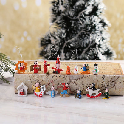 Décorations de Noël en bois petit pendentif