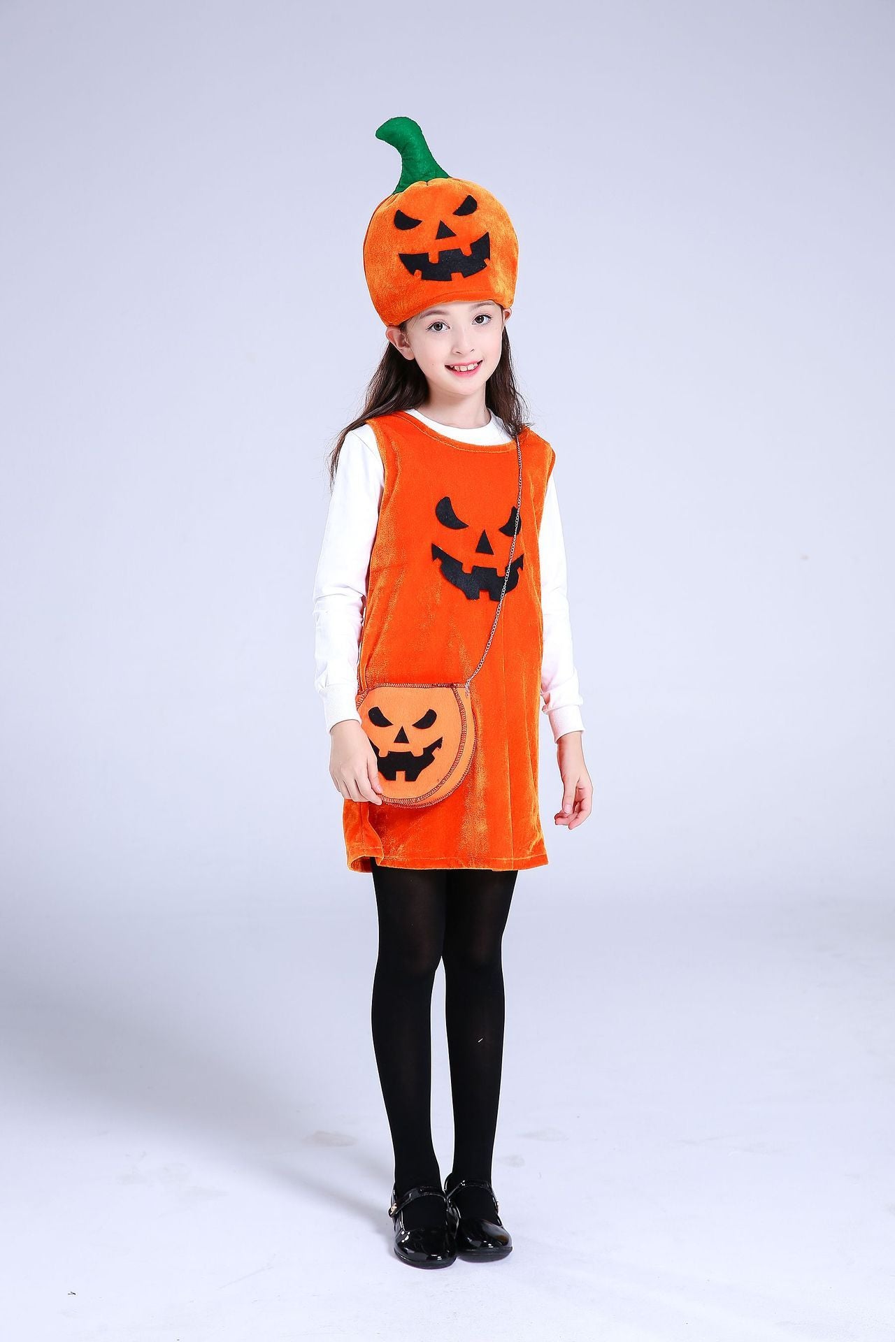 Costume d'Halloween pour enfants, costume de citrouille pour filles