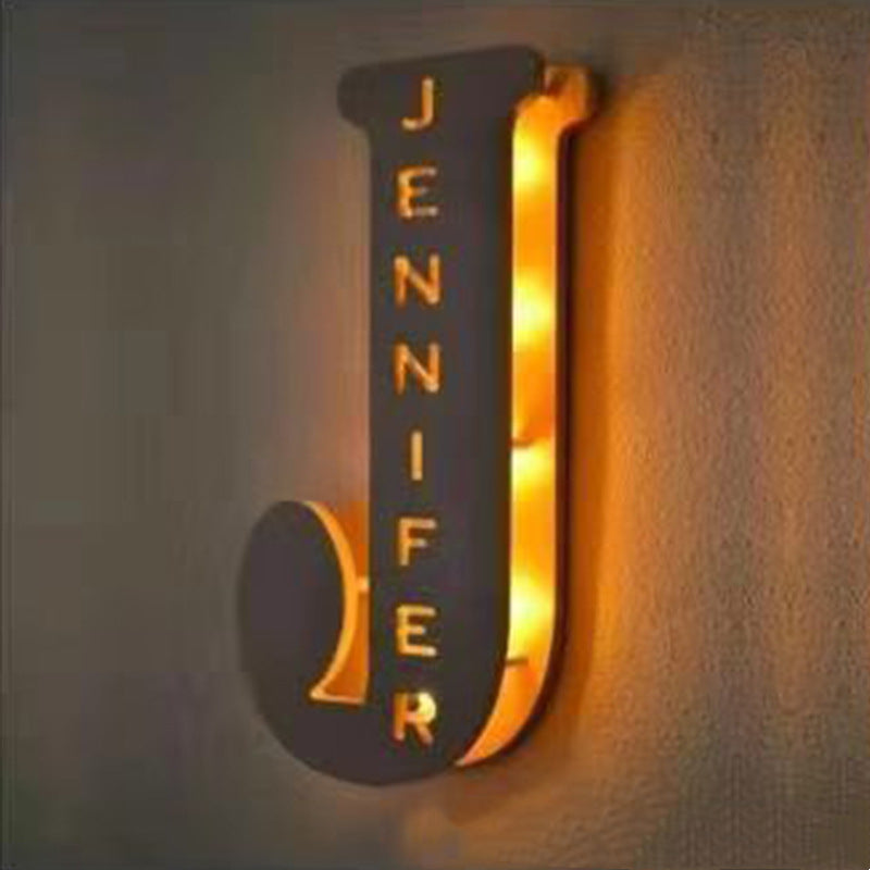 Personalized Custom Letter Lamp English Name Lamp