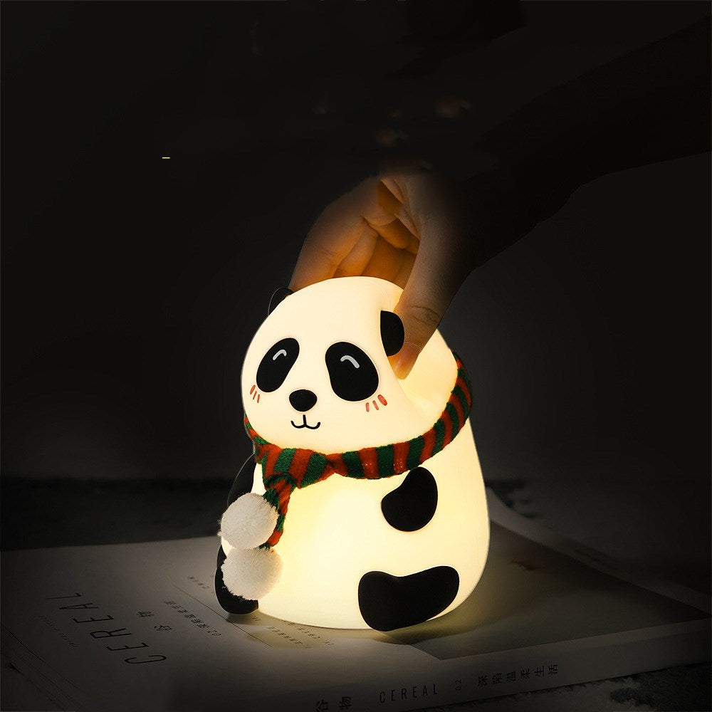 Luz nocturna de silicona Panda