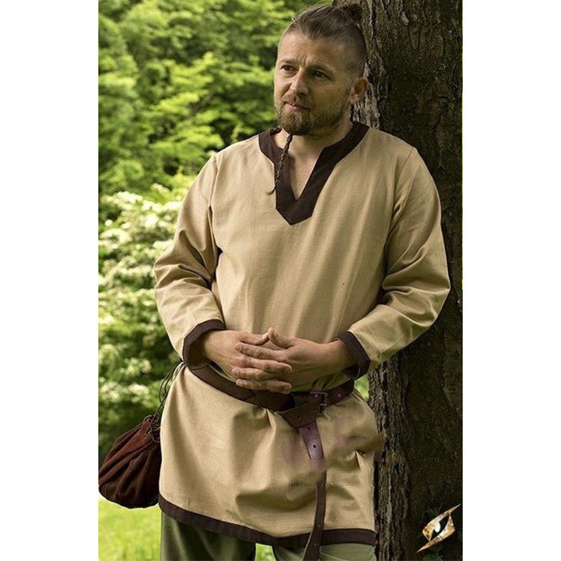 Chemise Halloween personnalisée pour hommes Vikings médiévaux