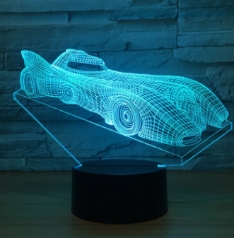 Lumière d'ambiance créative usb en acrylique pour voiture et maison