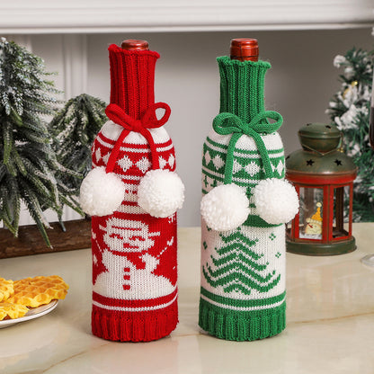 Home Fashion Christmas Bottle Holder