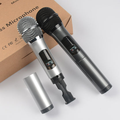 Accueil Ane pour deux microphone sans fil dynamique d'enregistrement de chansons Bluetooth K