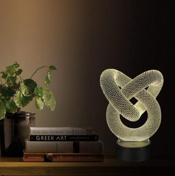 Nouvelle et étrange veilleuse 3D tactile colorée, cadeau créatif, lampe de table de chevet LED 