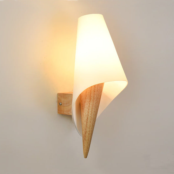 Lampe moderne et créative en bois massif pour la maison