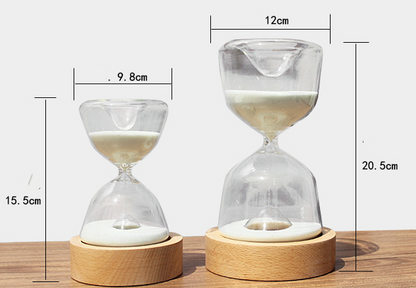 Timed colorful hourglass with sleeping remote night light