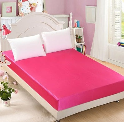 Funda de cama de seda de hielo de verano, funda de cama de color sólido, funda de cama, funda de almohada especial