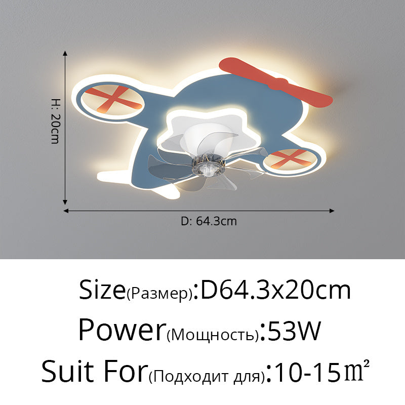 Lampe de ventilateur domestique dans la salle à manger et le bureau