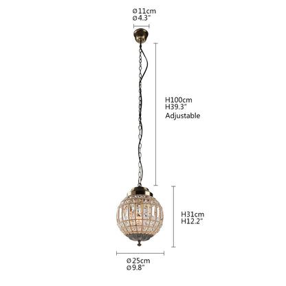 Accueil Appartement Salon B &amp; B Lampe Boule en Cristal