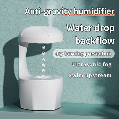 Humidificador antigravedad, máquina de aromaterapia con reflujo de gotas de agua, gran capacidad, para oficina, dormitorio, pulverizador silencioso de gran volumen de niebla 