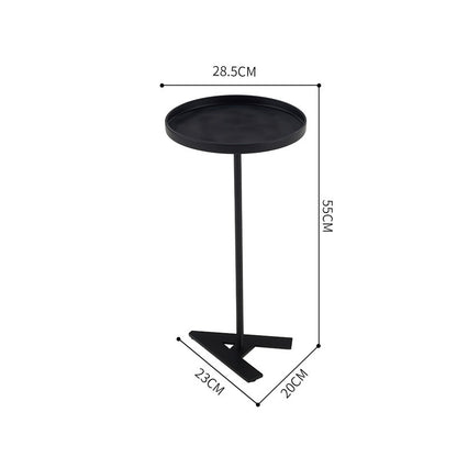 Mini mesa de madera maciza de ángulo estrecho, sala de estar, dormitorio, sofá, mesa pequeña