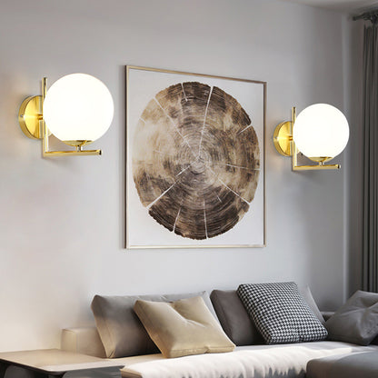 Applique murale LED ronde de luxe, lumière minimaliste moderne