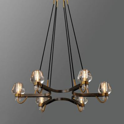 Modern Creative Full Copper Crystal Chandelier