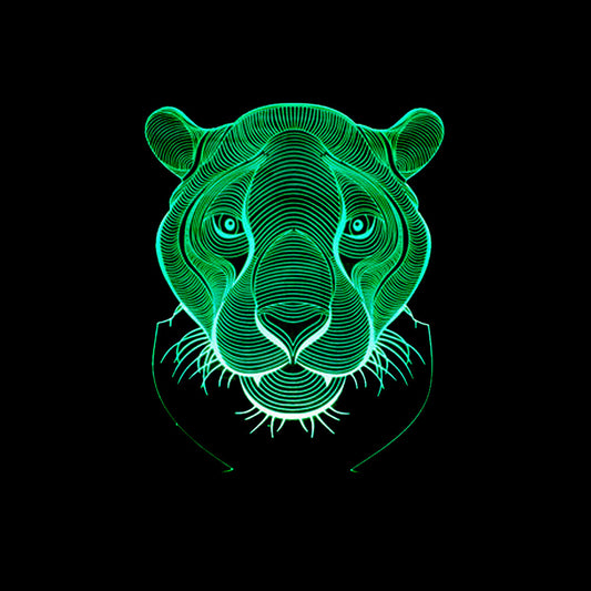 Lampe 3D Lion Calme