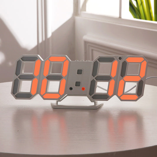 Horloge numérique murale LED 3D