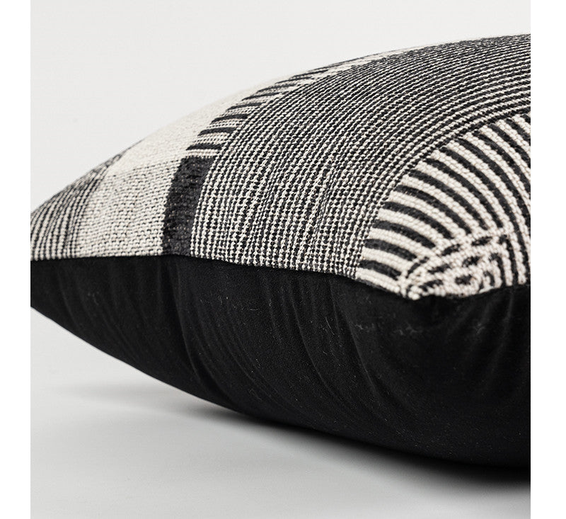 Simple And Luxurious Black Grey Abstract Cushion