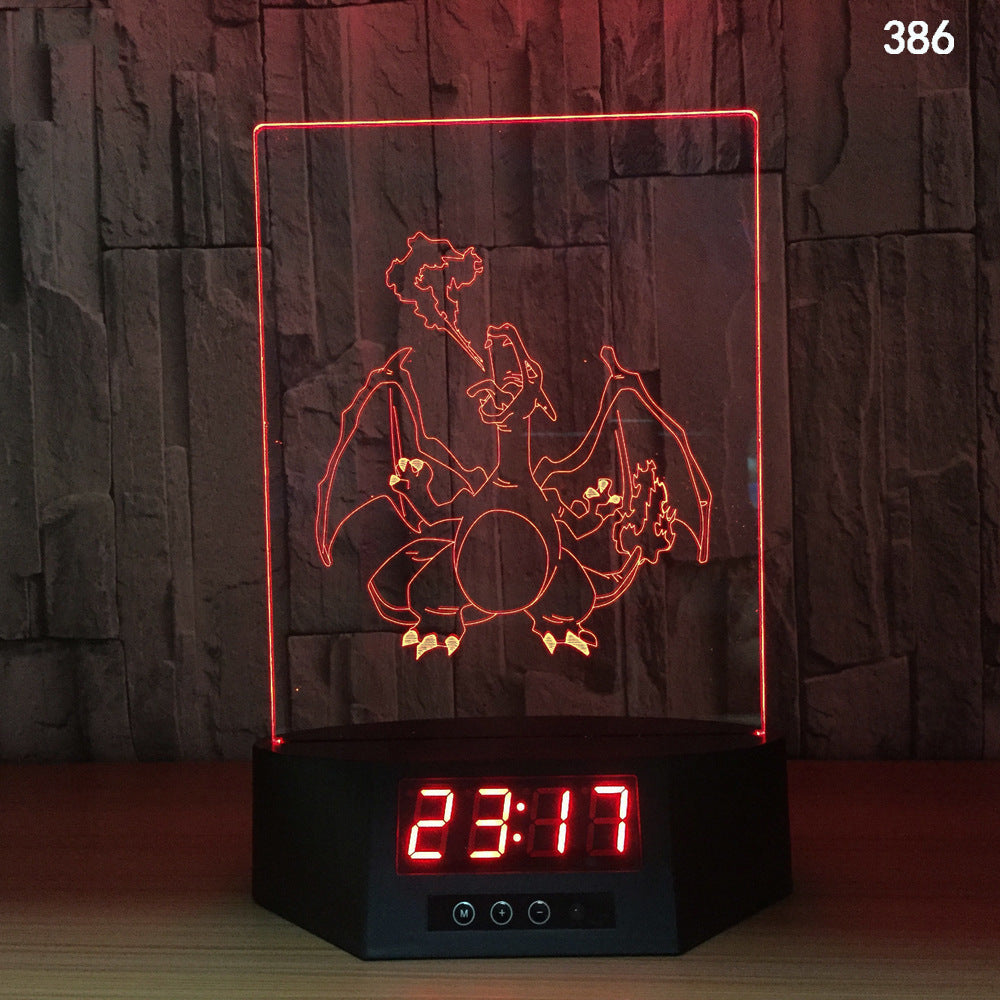 Productos electrónicos de explosión, luz nocturna 3d de delfín brillante, regalo creativo, lámpara de mesa de carga inalámbrica led