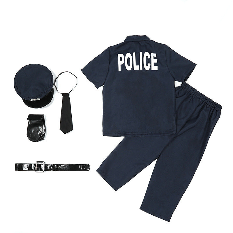 Costume d'uniforme de police pour garçon d'Halloween